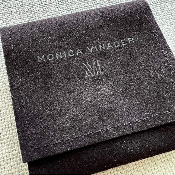 MONICA VINADER Small Microfiber Velvet Pouch - Picture 1 of 2